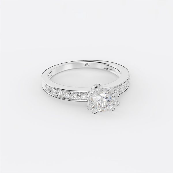 Nhẫn Đính Hôn Vàng Trắng -  MDJ NNU89