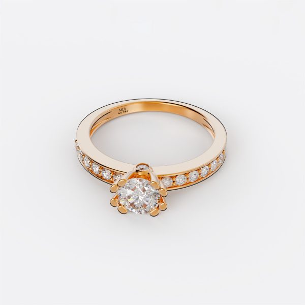 Nhẫn Đính Hôn Vàng Trắng -  MDJ NNU89