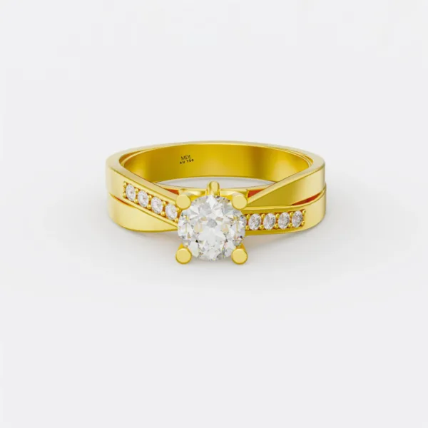 Nhẫn vàng nữ 18k cao cấp nnu09