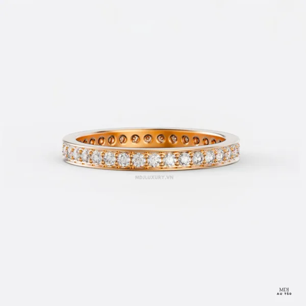 Nhẫn Nữ Vàng Trắng MDJ NNU148