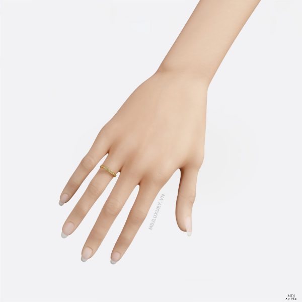Nhẫn Nữ Vàng Trắng MDJ NNU148