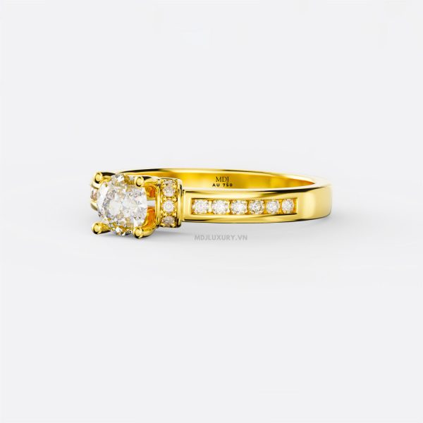 Nhẫn Vàng Nữ 18K Hà Nội Cao Cấp NNU173
