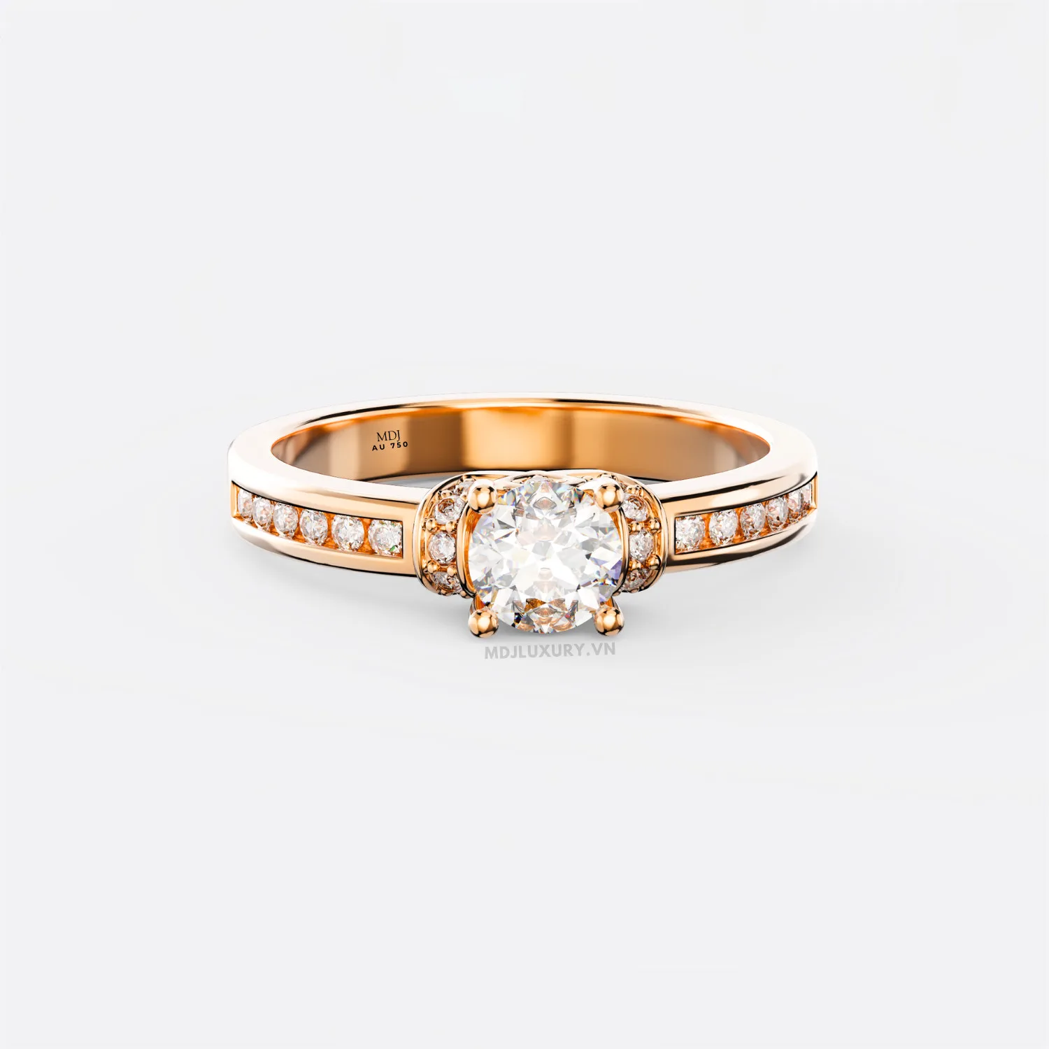Nhẫn Vàng Nữ 18K Hà Nội Cao Cấp NNU173