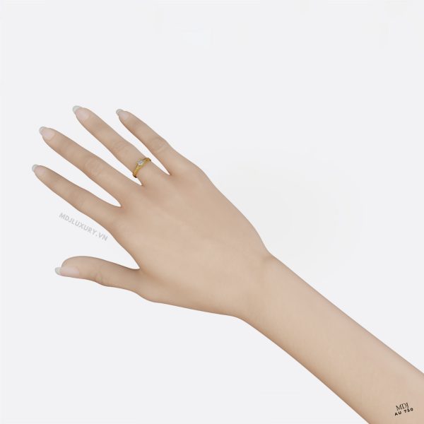 Nhẫn Vàng Nữ 18K Hà Nội Cao Cấp NNU173