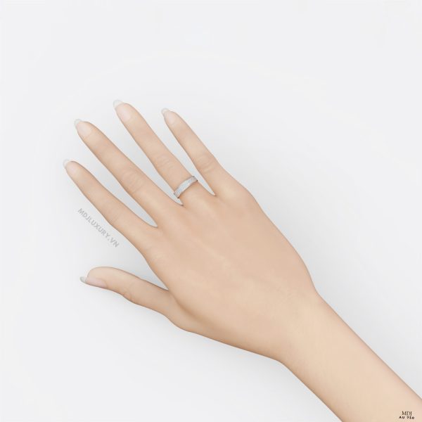 Nhẫn Vàng Nữ Cao Cấp Đính Kim Cương NNU191