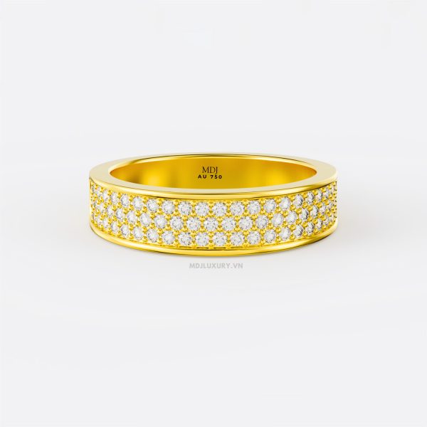 Nhẫn Vàng Nữ Cao Cấp Đính Kim Cương NNU191