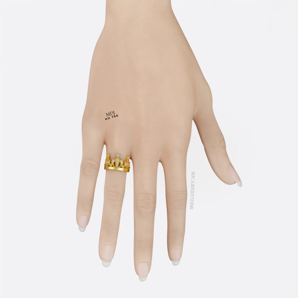 Nhẫn Vàng Nữ Vương Miện Nữ Hoàng NNU170