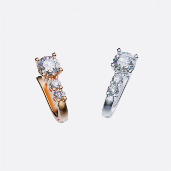 Bông tai vàng 18K cao cấp BTNU15