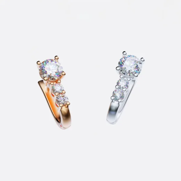 Bông tai vàng 18K cao cấp BTNU15