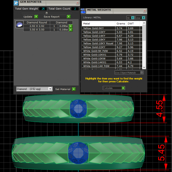 Nhẫn cưới, nhẫn cặp vàng 18k cao cấp tại MDJ Luxury NC01B