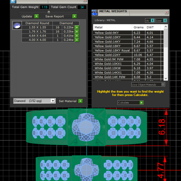 Nhẫn cưới vàng tây đẹp NC07