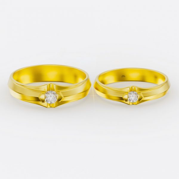 Nhẫn Cưới - Vàng Tây Mẫu Đẹp NC134