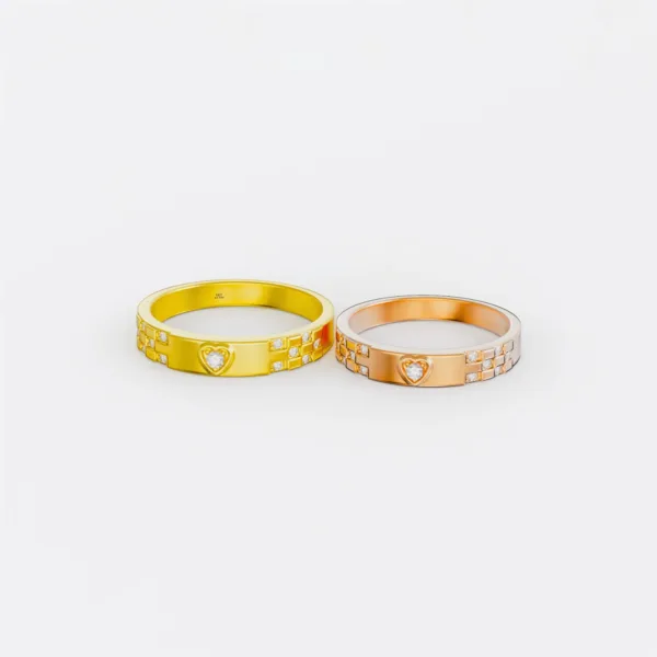 Nhẫn cưới vàng Vàng Ý 18K NC166