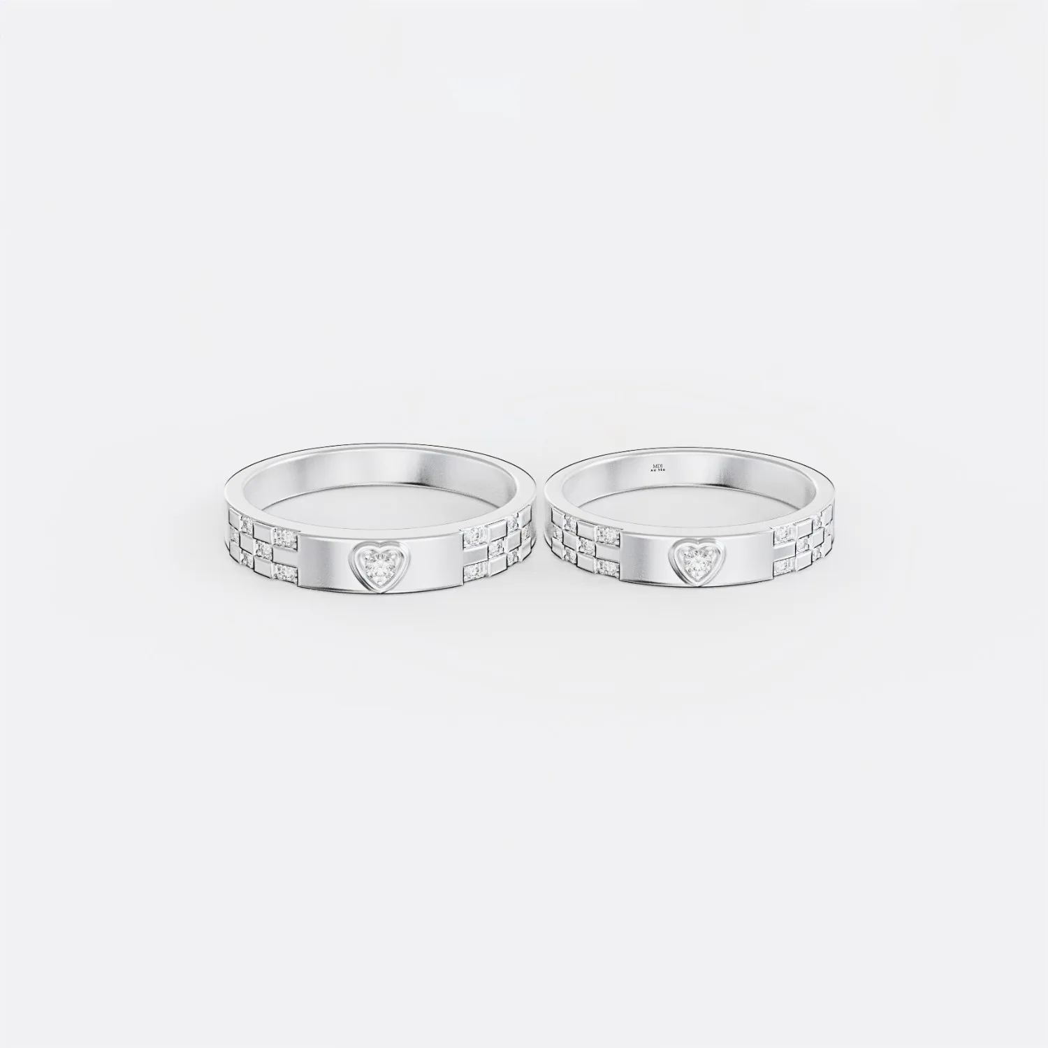 Nhẫn cưới vàng Vàng Ý 18K NC166