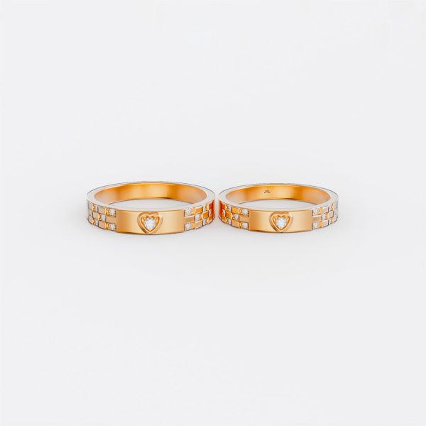 Nhẫn cưới vàng Vàng Ý 18K NC166