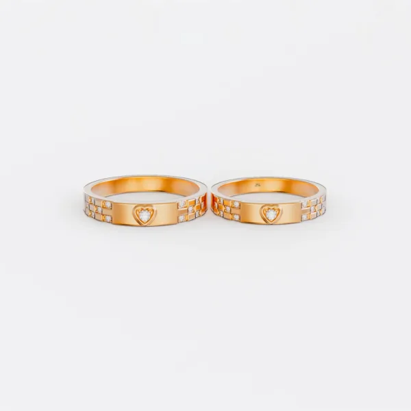 Nhẫn cưới vàng Vàng Ý 18K NC166