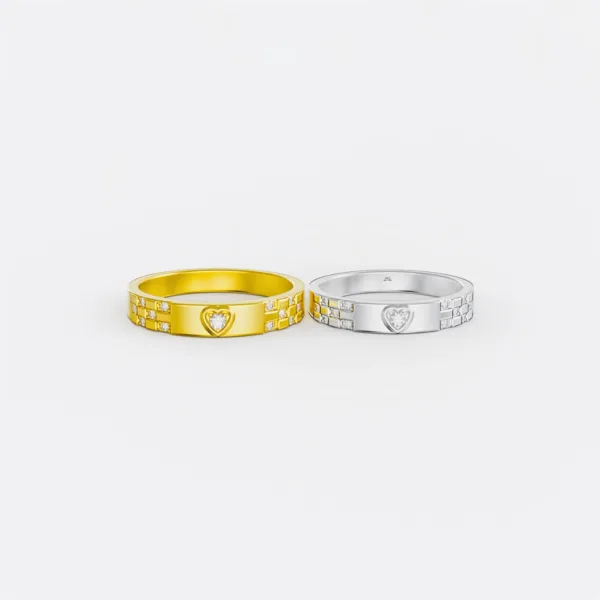 Nhẫn cưới vàng Vàng Ý 18K NC166