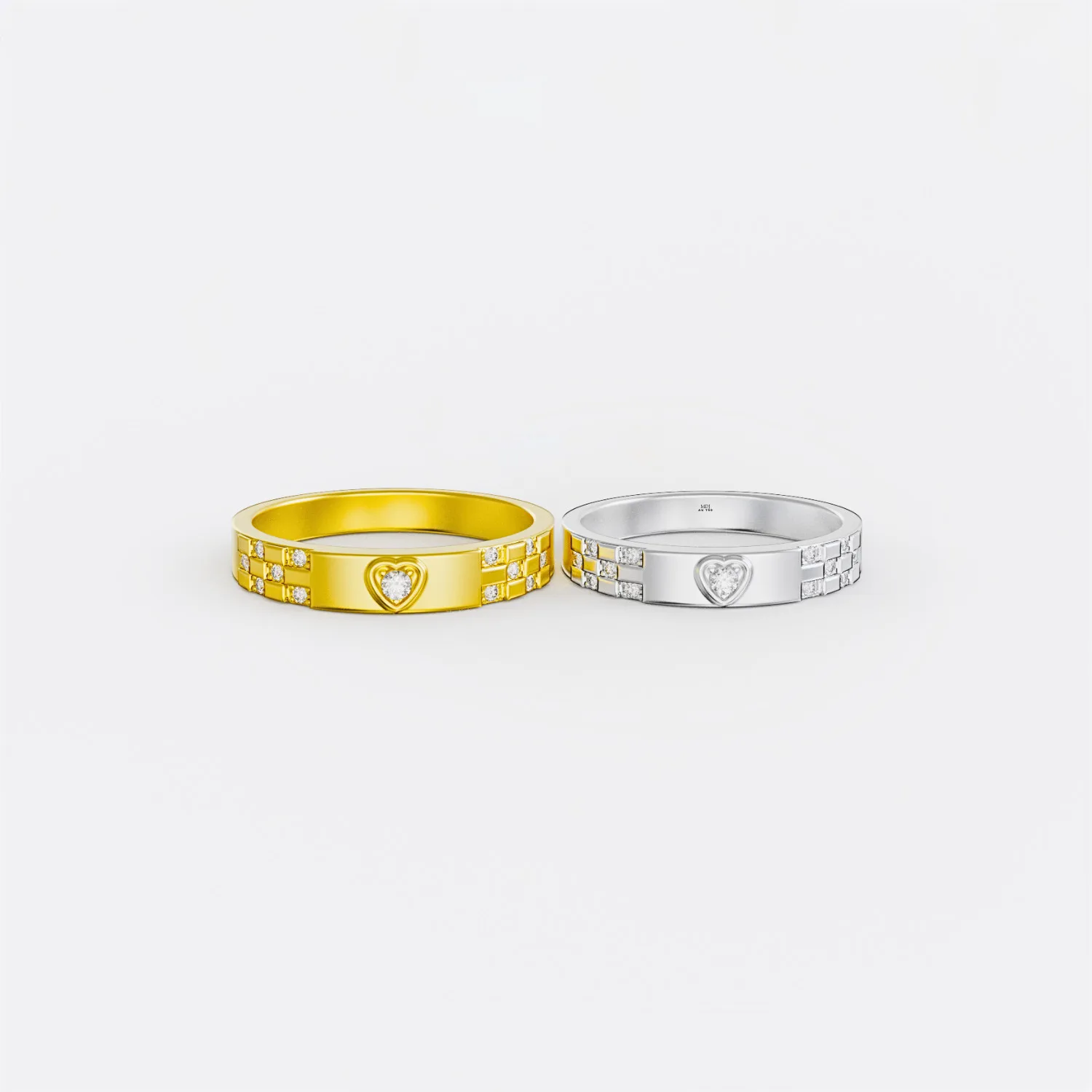 Nhẫn cưới vàng Vàng Ý 18K NC166