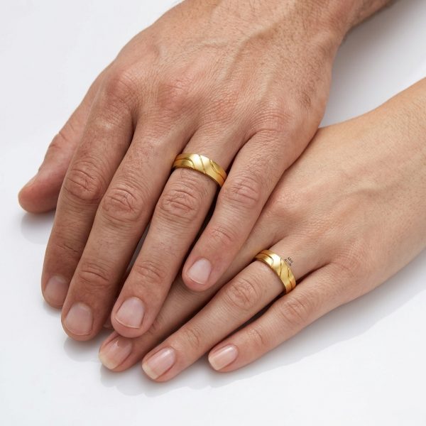 Nhẫn cưới vàng cao cấp Vàng 18   – NC230