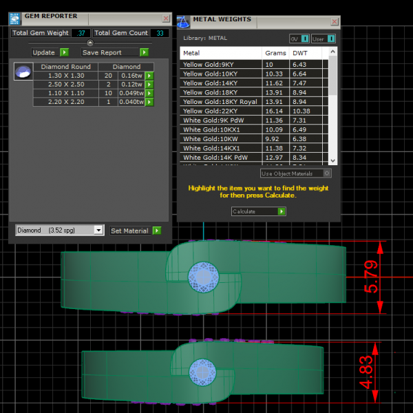 Nhẫn cưới vàng tây 14K NC27