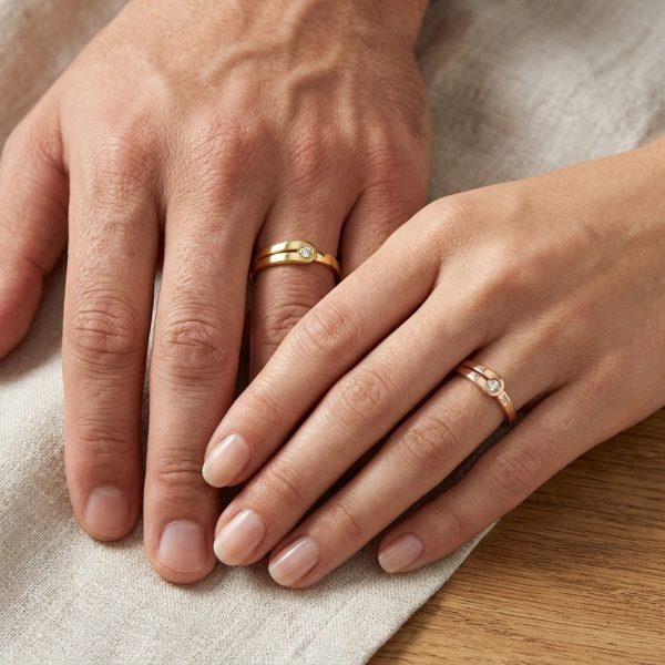 Nhẫn cưới vàng 18K NC35