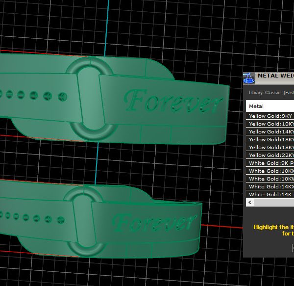 Nhẫn cưới vàng tây 10K NC58