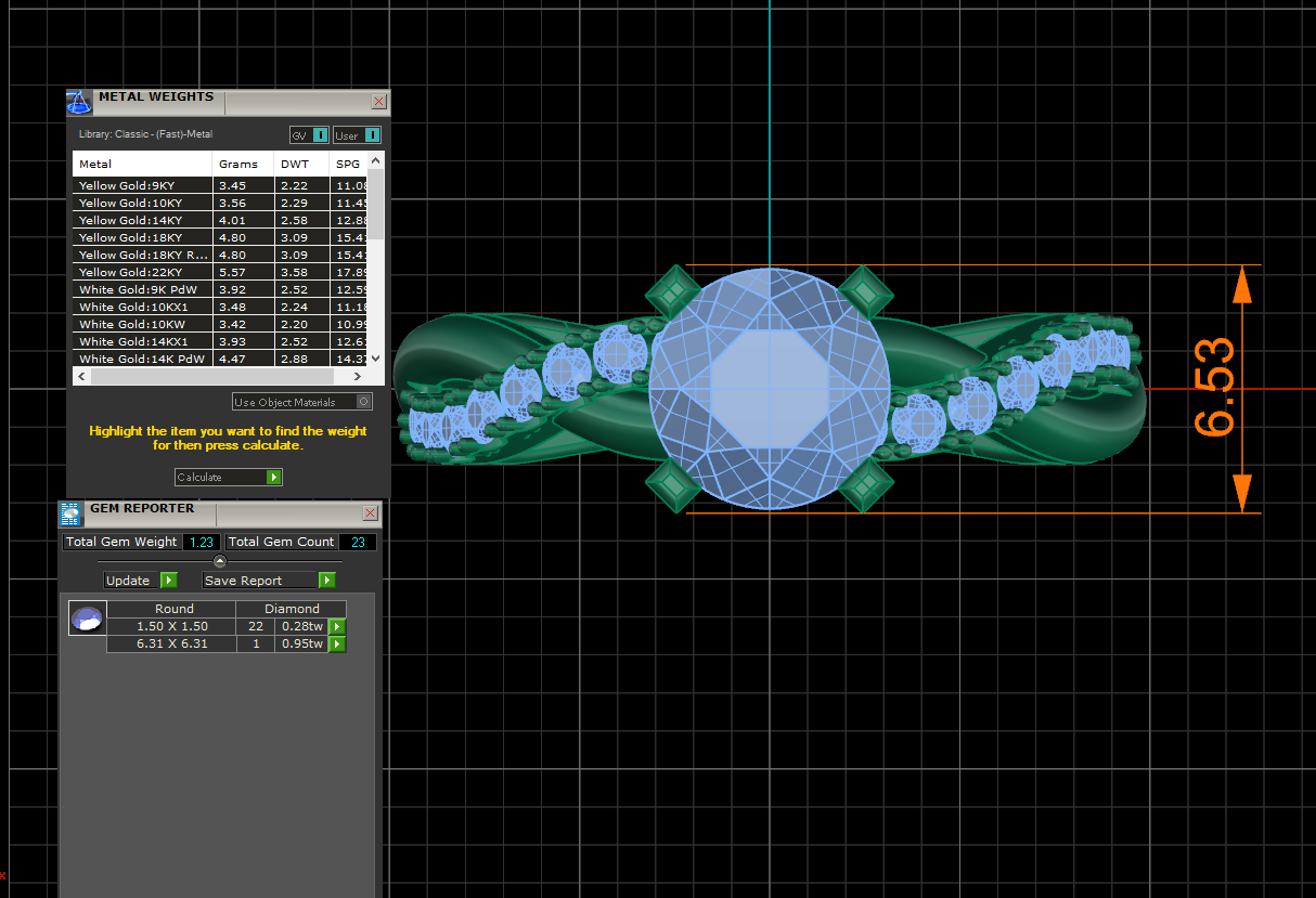 Nhẫn Vàng Nữ Vàng Trắng Hà Nội MDJ NNU95