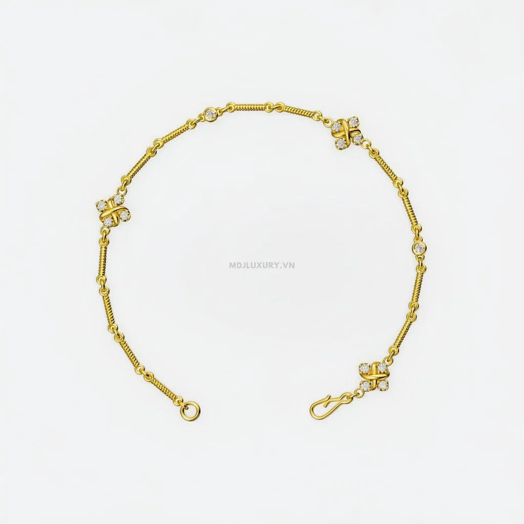 Vòng tay vàng tây 18K nữ VTN15