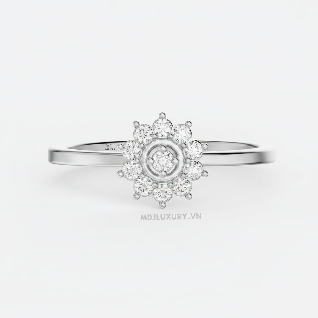 Nhẫn Cầu Hôn Vàng Kim Cương - Vẻ Đẹp Vượt Thời Gian Flower F020 5 Nhẫn Cầu Hôn Vàng Kim Cương – Vẻ Đẹp Vượt Thời Gian Flower F020
