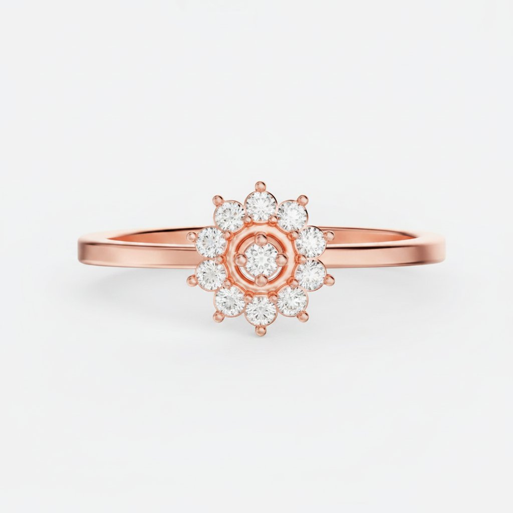 Nhẫn Cầu Hôn Vàng Kim Cương - Vẻ Đẹp Vượt Thời Gian Flower F020 6 Nhẫn Cầu Hôn Vàng Kim Cương – Vẻ Đẹp Vượt Thời Gian Flower F020