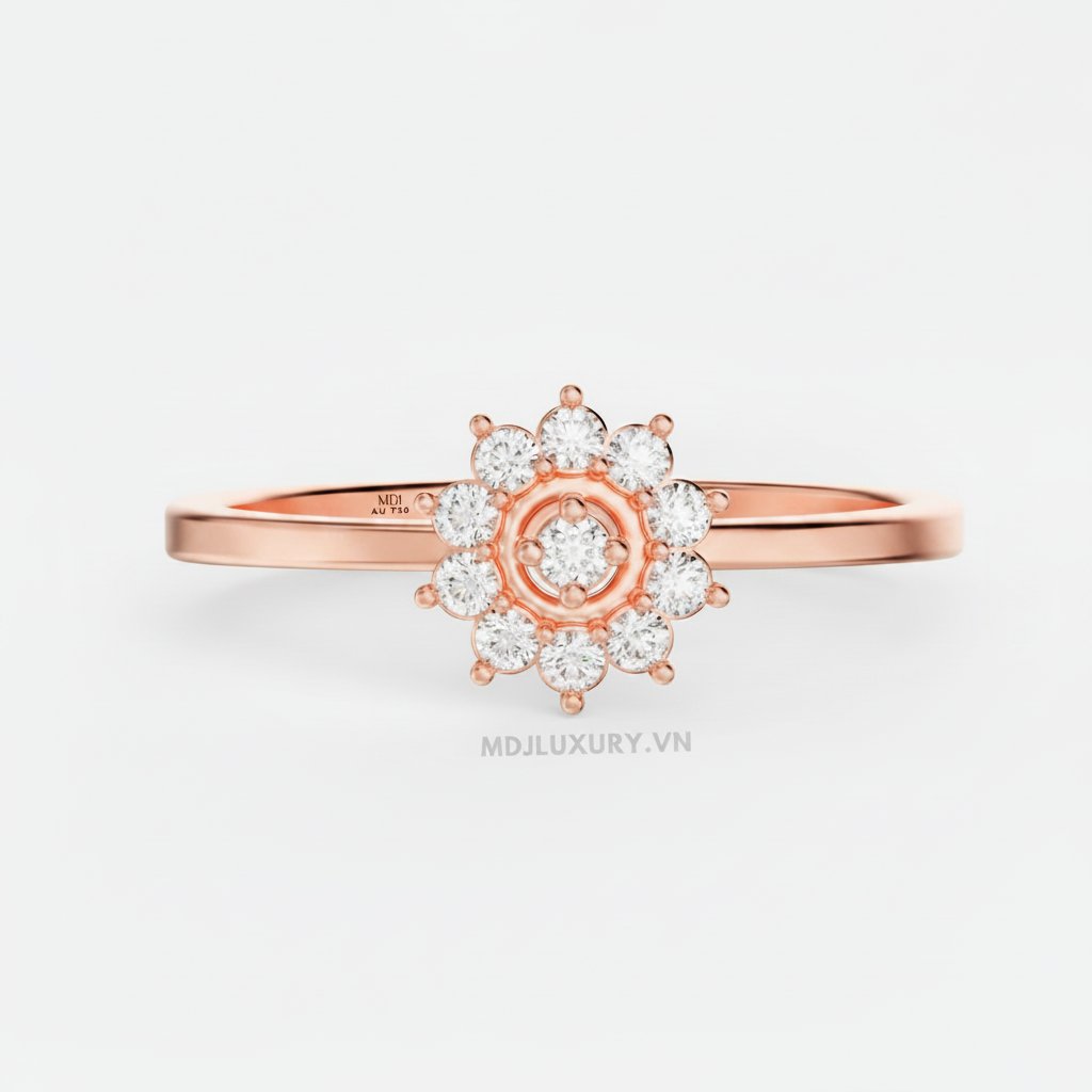 Nhẫn Cầu Hôn Vàng Kim Cương - Vẻ Đẹp Vượt Thời Gian Flower F020 4 Nhẫn Cầu Hôn Vàng Kim Cương – Vẻ Đẹp Vượt Thời Gian Flower F020