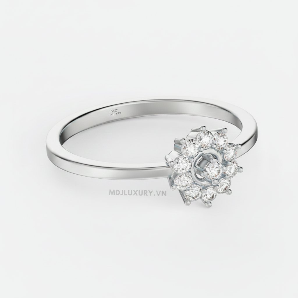 Nhẫn Cầu Hôn Vàng Kim Cương - Vẻ Đẹp Vượt Thời Gian Flower F020 3 Nhẫn Cầu Hôn Vàng Kim Cương – Vẻ Đẹp Vượt Thời Gian Flower F020