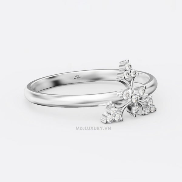 Nhẫn Cầu Hôn Kim Cương Giá Rẻ dưới 2 Triệu Flower F022