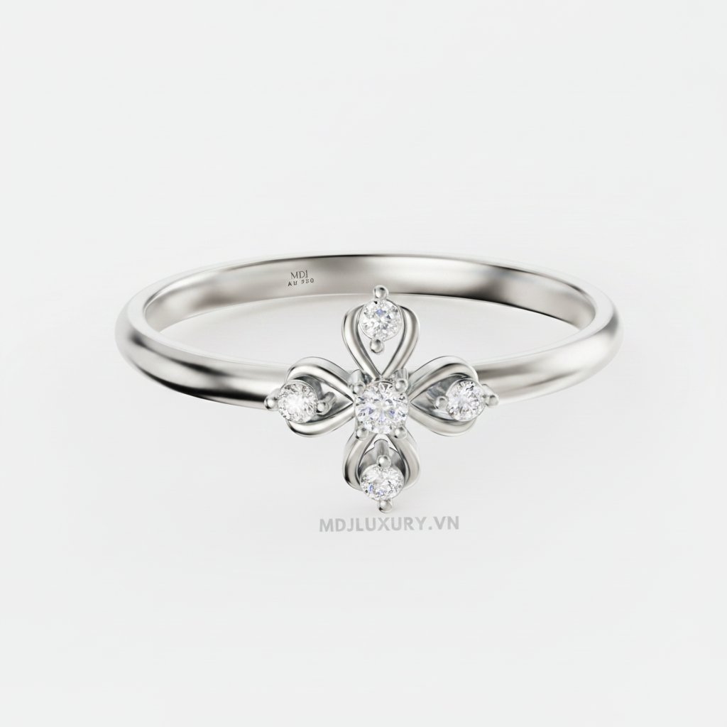 Nhẫn Cầu Hôn MDJ Flower F027 5 Nhẫn Cầu Hôn MDJ Flower F027