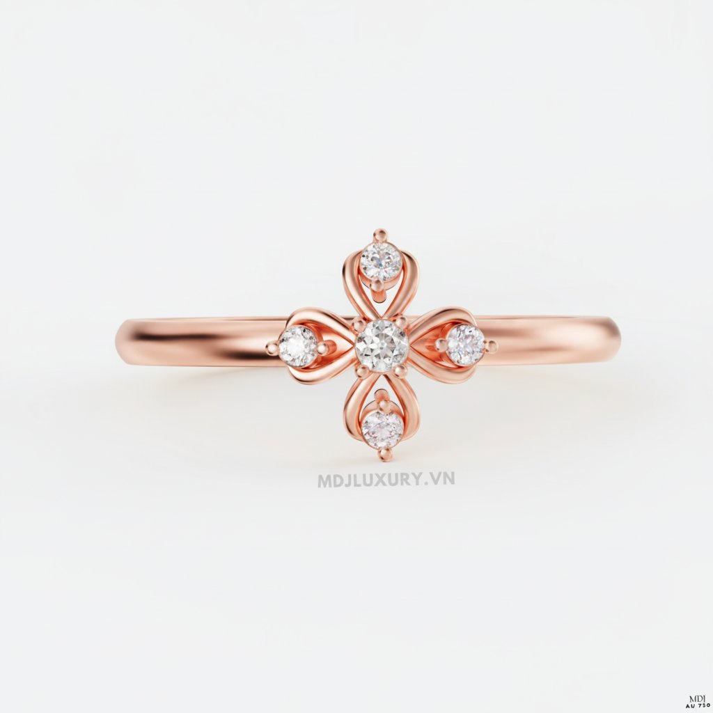 Nhẫn Cầu Hôn MDJ Flower F027 4 Nhẫn Cầu Hôn MDJ Flower F027