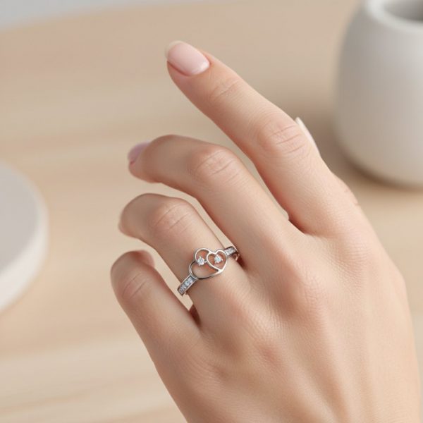 Nhẫn Cầu Hôn Trái Tim Vàng 14K M9006