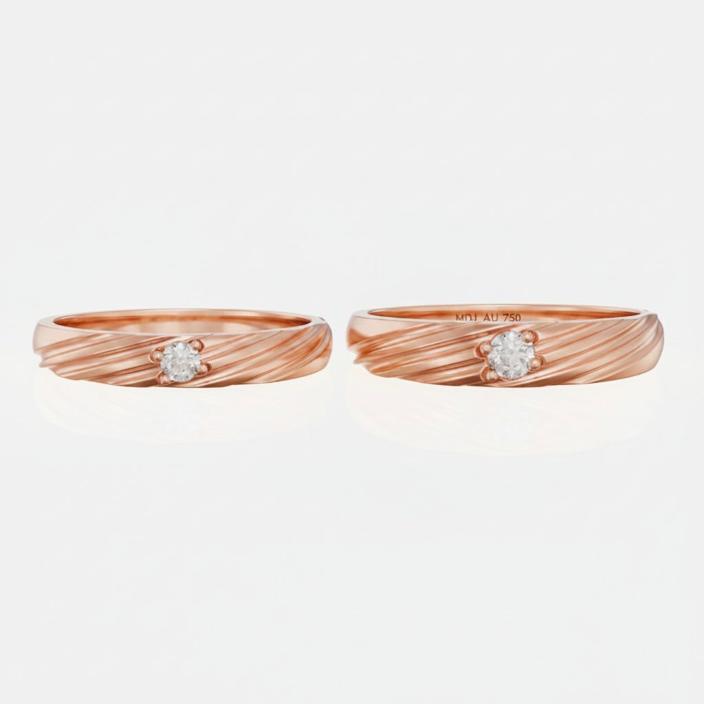 Nhẫn Cưới Kim Cương Thiên Nhiên Dưới 3 Triệu NC118 5 Nhẫn Cưới Kim Cương Thiên Nhiên Dưới 3 Triệu NC118