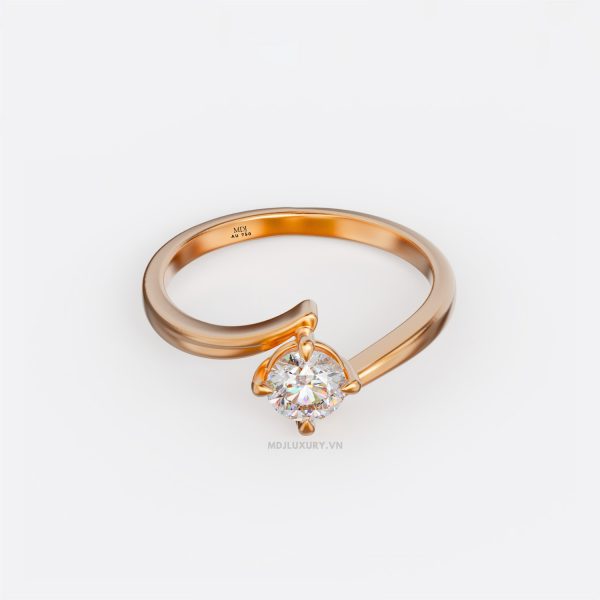Nhẫn Đính Hôn kim cương cao cấp NNU255
