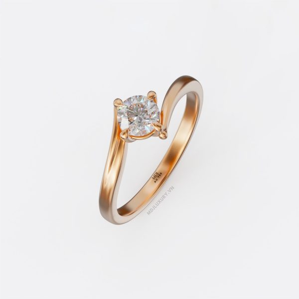 Nhẫn Đính Hôn kim cương cao cấp NNU255