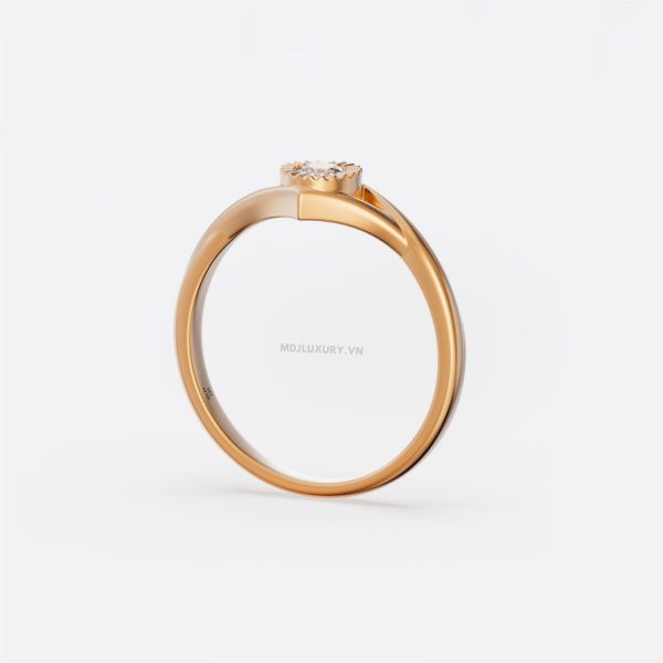 Nhẫn Đính Hôn Vàng Hồng NNU256