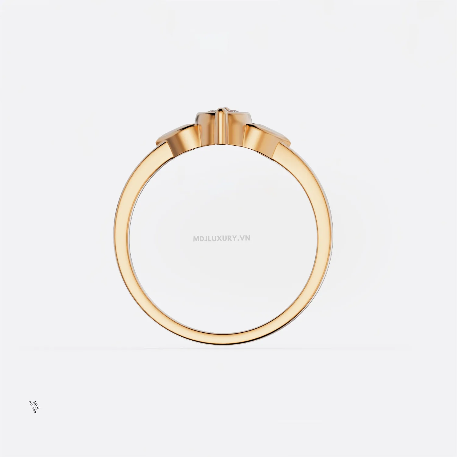 Nhẫn Đính Hôn Đẹp Vàng Tây 18k NNU257