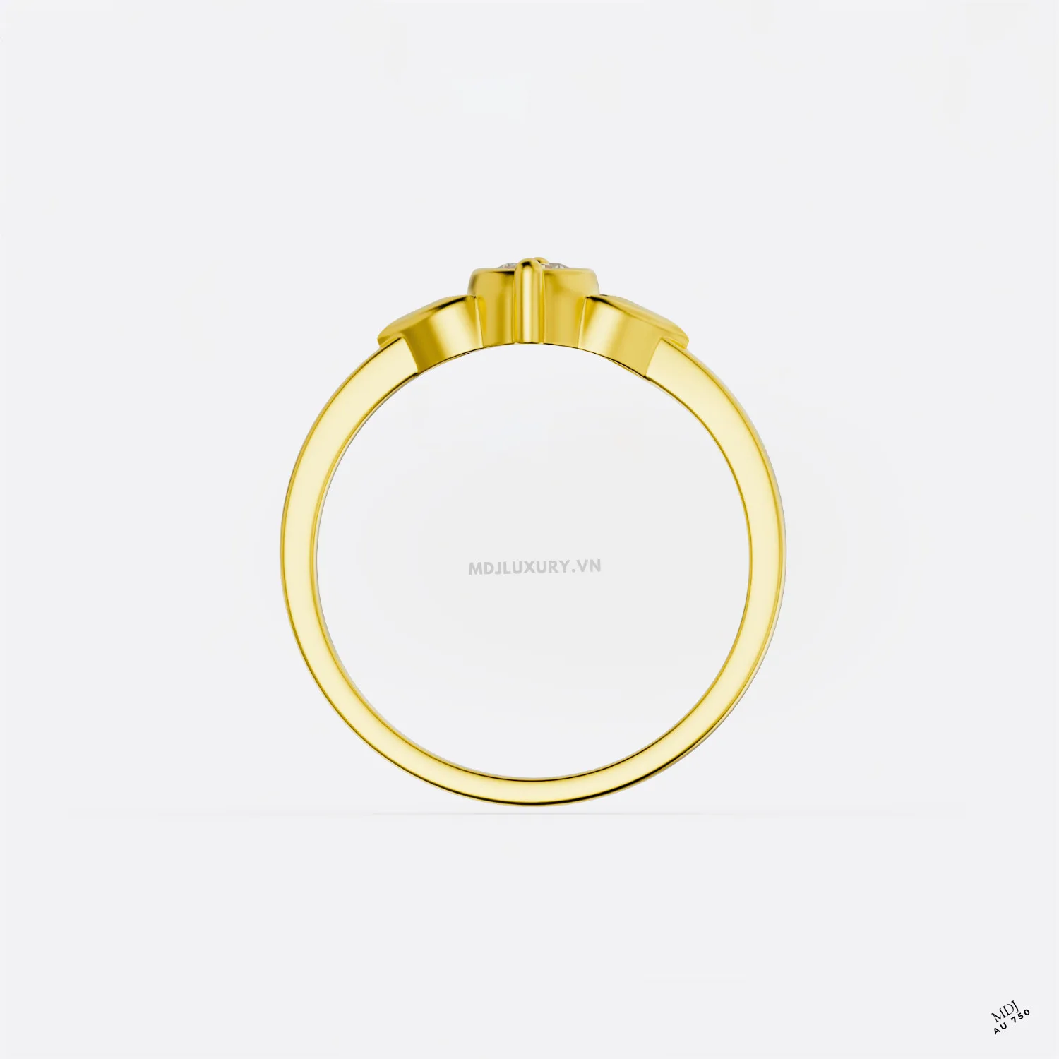 Nhẫn Đính Hôn Đẹp Vàng Tây 18k NNU257