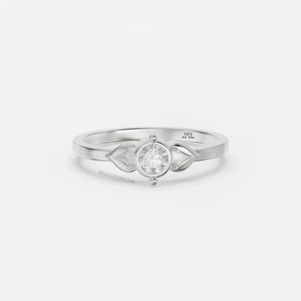 Nhẫn Đính Hôn Đẹp Vàng Tây 18k NNU257