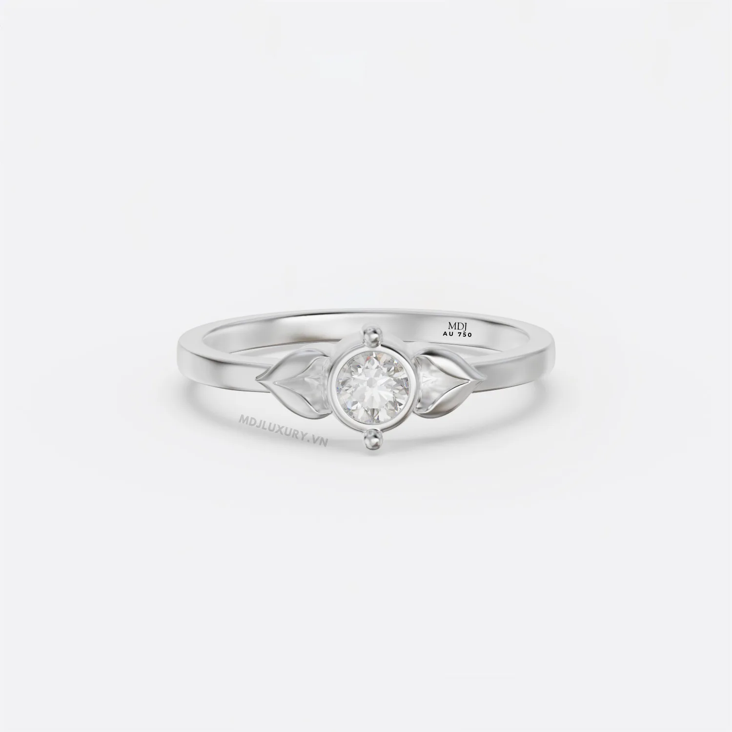 Nhẫn Đính Hôn Đẹp Vàng Tây 18k NNU257