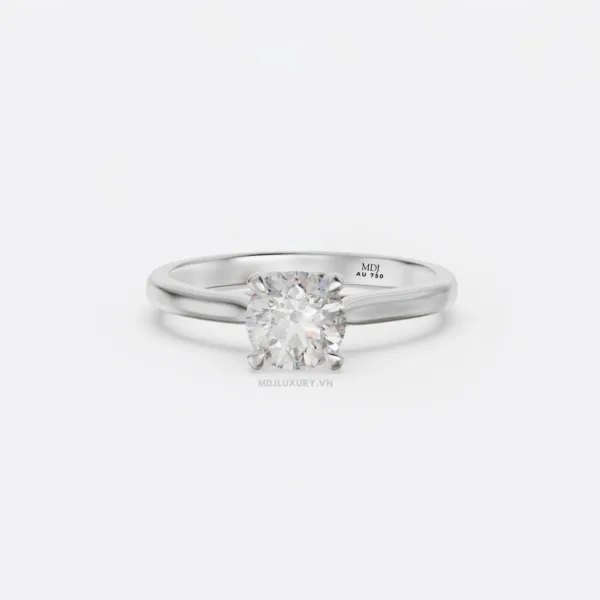 Nhẫn Đính Hôn Vàng Tây 18k NNU258