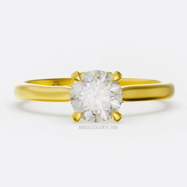 Nhẫn Đính Hôn Vàng Tây 18k NNU258