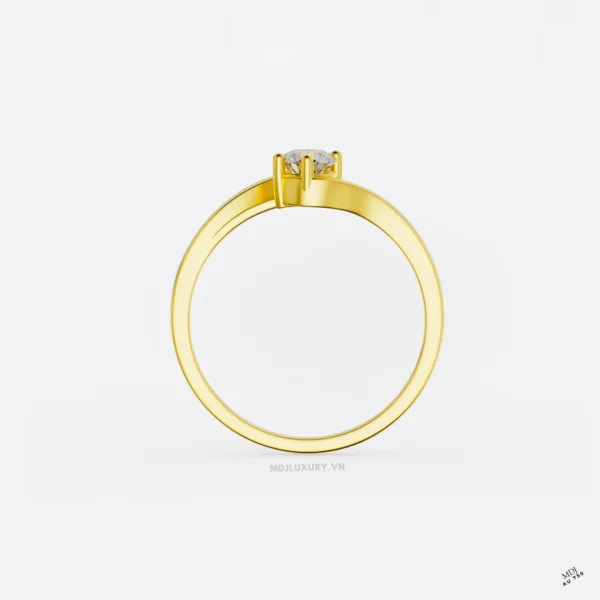 Nhẫn Đính Hôn Vàng Trắng 18k NNU261