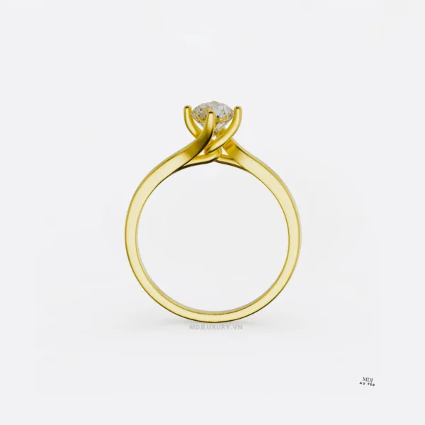 Nhẫn Đính Hôn Cổ Điển Vàng 14K NNU262