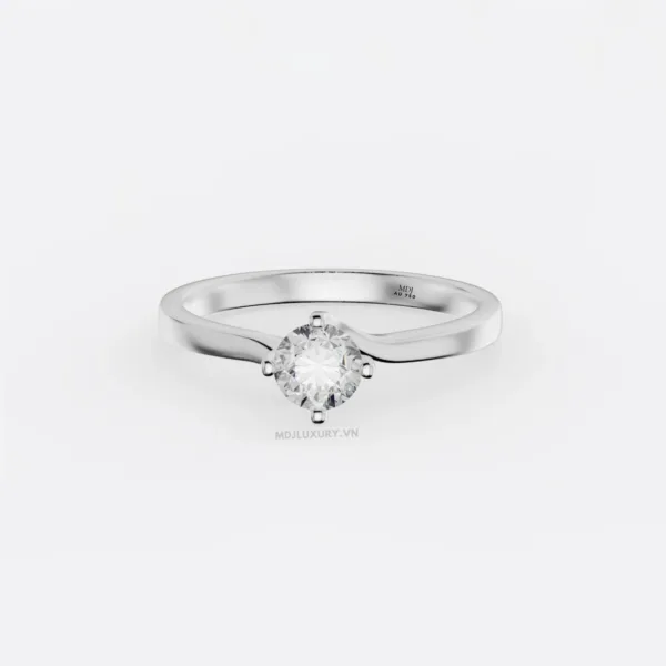 Nhẫn Đính Hôn Cổ Điển Vàng 14K NNU262