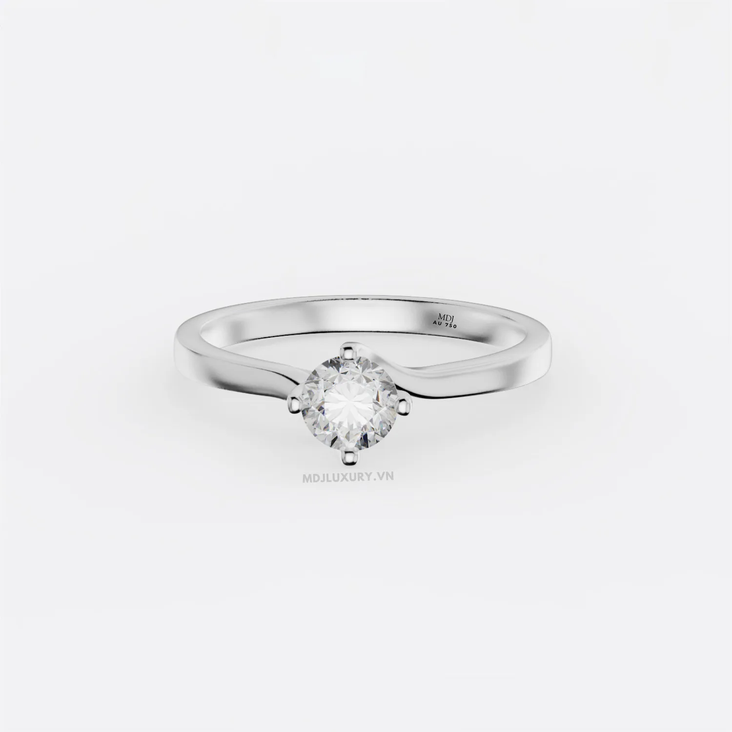 Nhẫn Đính Hôn Cổ Điển Vàng 14K NNU262